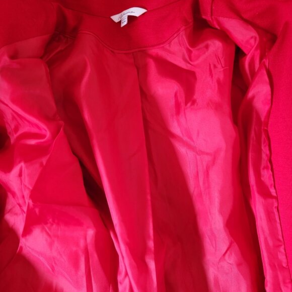 Like New Reitmans Red Blazer Button Closure Size Medium - Picture 6 of 7